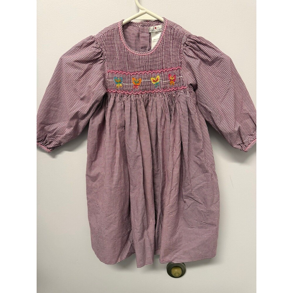Petit Ami butterfly smocked dress